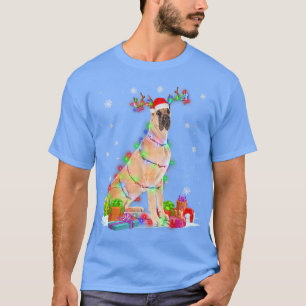 Great Dane Rentier Weihnachtslicht Funny Dog Xma T-Shirt