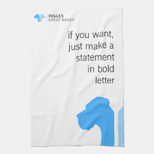 Great Dane Sammlungen Bluemin Geschirrtuch