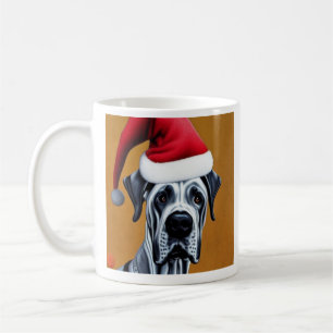 Great Dane, Santa, Christmas Coffee Tasse