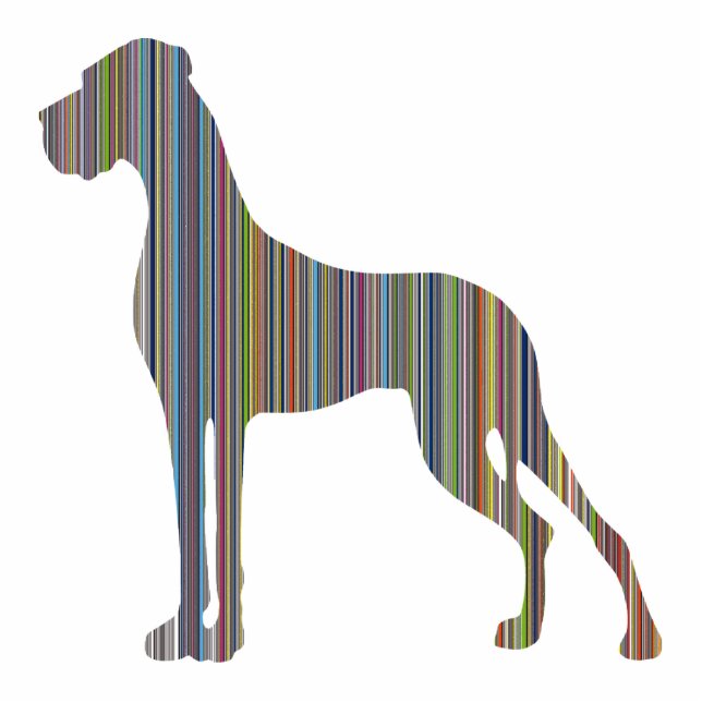 Great Dane Schlüsselanhänger Fotoskulptur Schlüsselanhänger (Vorne)