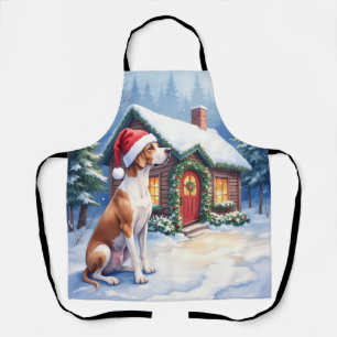 Great Dane Schneehütte Weihnachtsmannmütze Weihnac Schürze