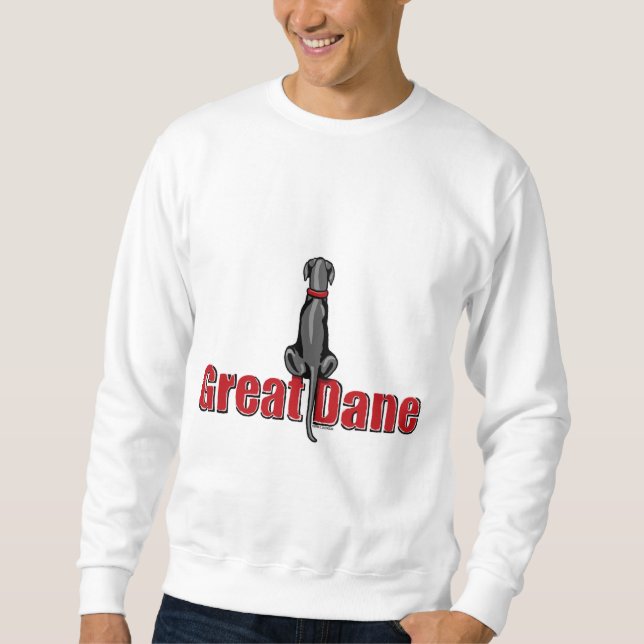 Great Dane Sit Black UC Sweatshirt (Vorderseite)