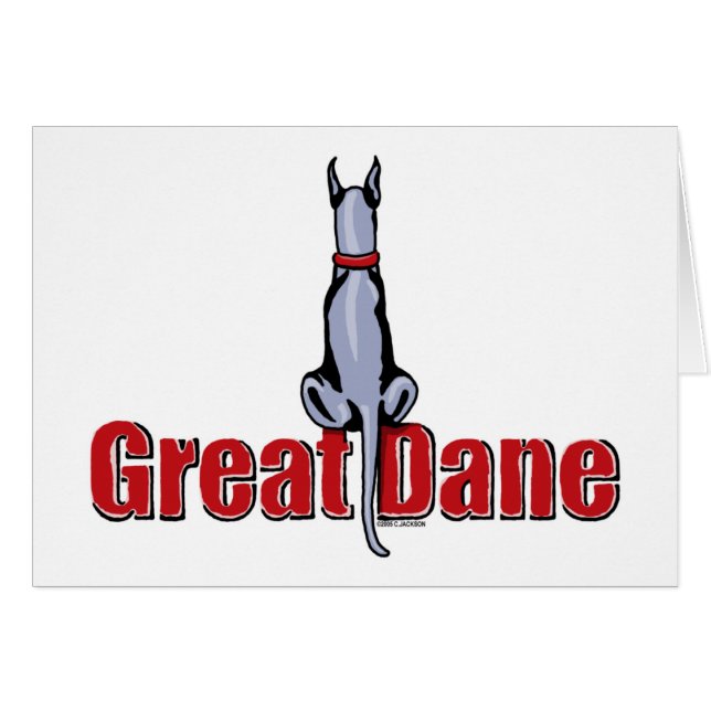 Great Dane Sit Blue (Vorderseite (Horizontal))
