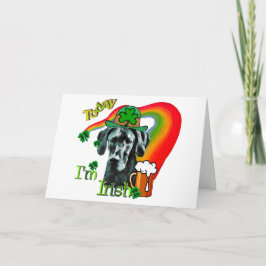 Great Dane St Patricks Day Karte