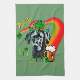 Great Dane St Patricks Day Küchentuch