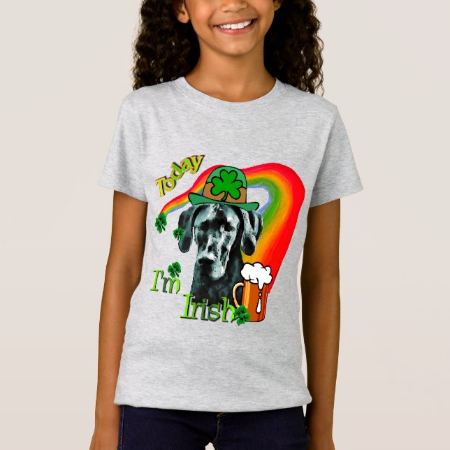 Great Dane St Patricks Day T-Shirt (Vorderseite)