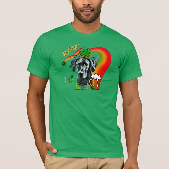 Great Dane St Patricks Day T-Shirt (Vorderseite)