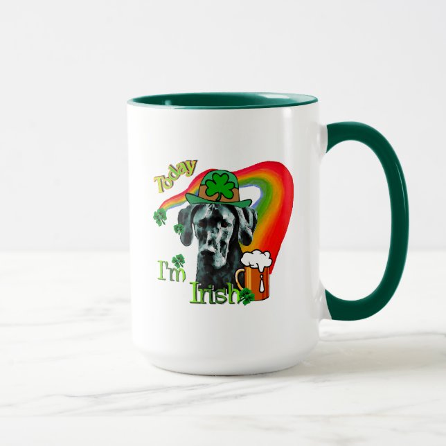 Great Dane St Patricks Day Tasse (Rechts)