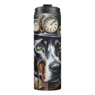 Great Dane Steampunk-Hund Thermosbecher