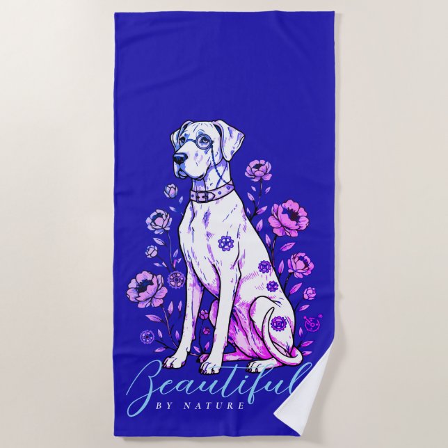 Great Dane Steampunk   Strandtuch (Vorderseite)