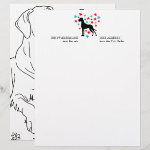 Great Dane Sterne und Spaß Briefbogen