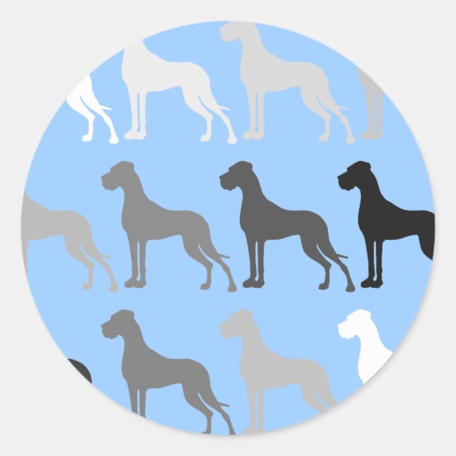 Great Dane Sticker big (Vorderseite)