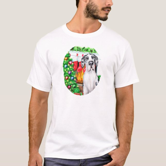 Great Dane Strumpfs Harlequin UC T-Shirt (Vorderseite)