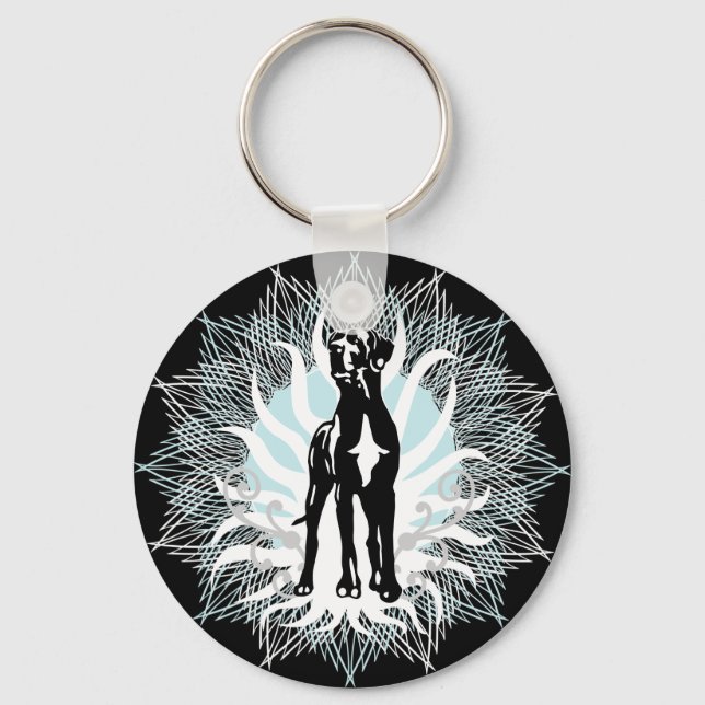 Great Dane Stud Schlüsselanhänger (Vorderseite)