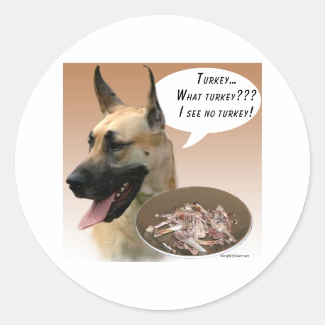 Great Dane Türkei - Aufkleber (Vorderseite)