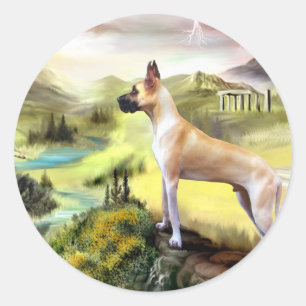 Great Dane Valley of Zeus Sticker