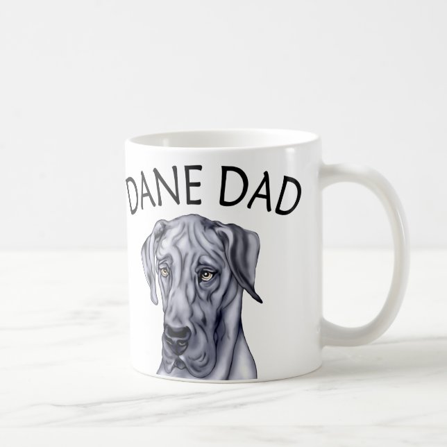 Great Dane Vater Blue UC Tasse (Rechts)