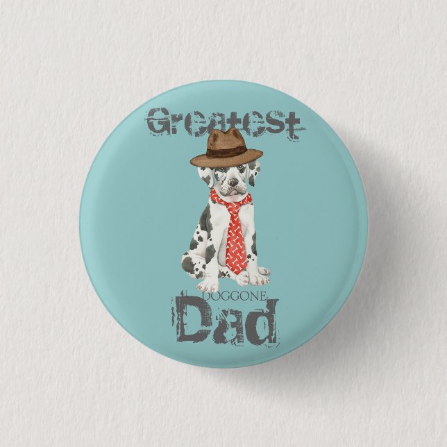 Great Dane Vater Button (Vorderseite)
