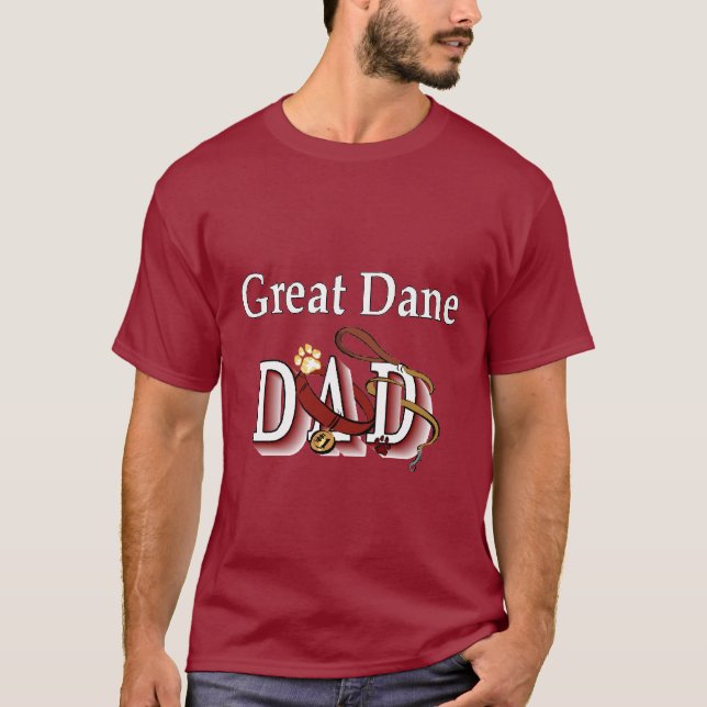 Great Dane Vater Geschenke T-Shirt (Vorderseite)
