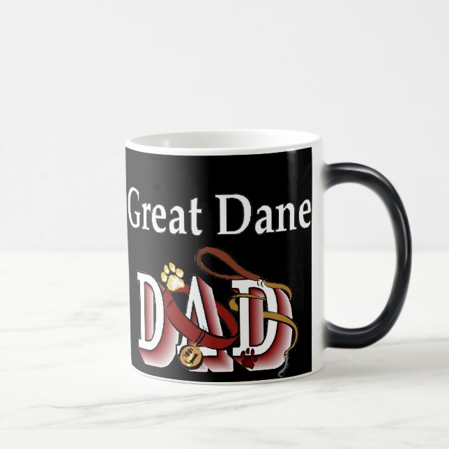 Great Dane Vater Geschenke Verwandlungstasse (Rechts)