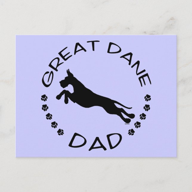Great Dane Vater Jumper Postkarte (Vorderseite)