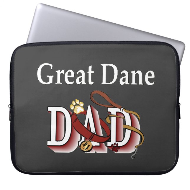 Great Dane Vater Laptopschutzhülle (Vorderseite)