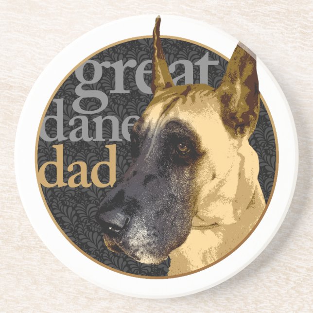 Great Dane Vater Untersetzer (Vorne)