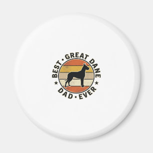 Great Dane Vater Vintage Sonnenuntergang Hunde Lie Magnet