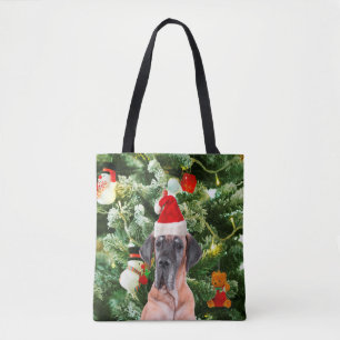 Great Dane w Christmas Tree Geschenkboxen Weihnach
