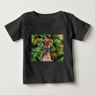 Great Dane w Christmas Tree Geschenkboxen Weihnach Baby T-shirt