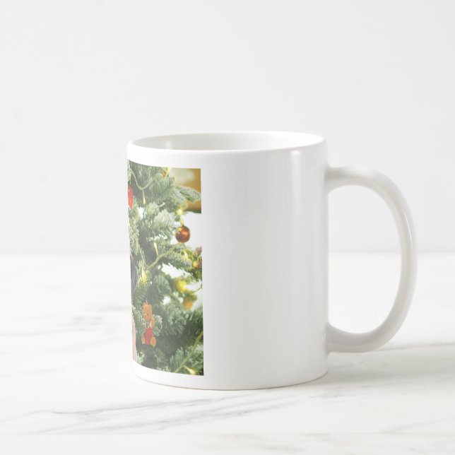 Great Dane w Christmas Tree Geschenkboxen Weihnach Kaffeetasse (Rechts)