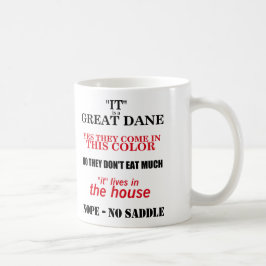 Great Dane Walking Antworten Kaffeetasse