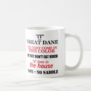 Great Dane Walking Antworten Tasse