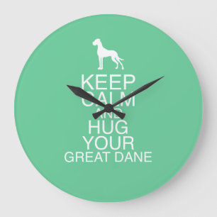 Great Dane Wall Clock Große Wanduhr