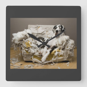 Great Dane Wall Clock Quadratische Wanduhr