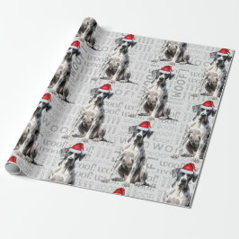 Great Dane Weihnachten für Hundefreunde Geschenkpapier