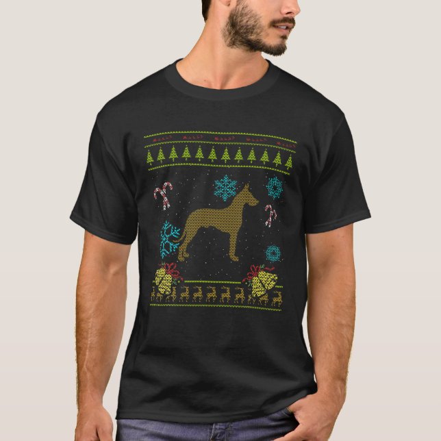 Great Dane Weihnachten Grate Danes Weihnachten häs T-Shirt (Vorderseite)