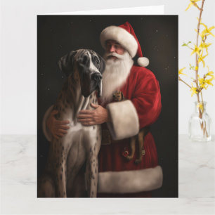 Great Dane Weihnachten Karte