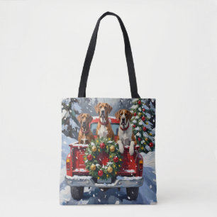 Great Dane Weihnachten Roter LKW Urlaub