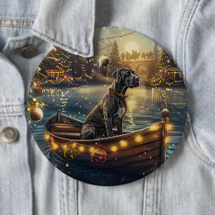 Great Dane Weihnachtliche Reise Button