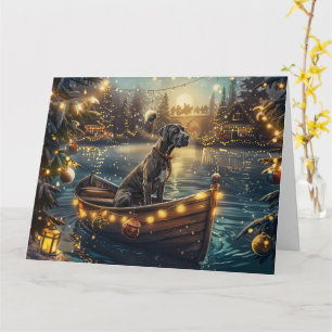 Great Dane Weihnachtliche Reise Karte