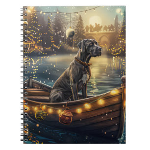 Great Dane Weihnachtliche Reise Notizblock