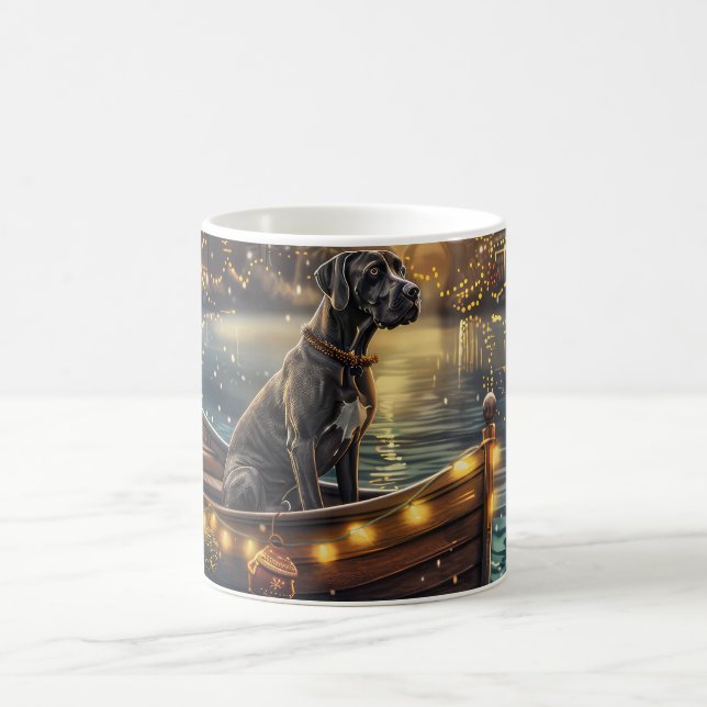 Great Dane Weihnachtsfest Reise Kaffeetasse (Mittel)