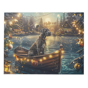Great Dane Weihnachtsfest Reise Notizblock
