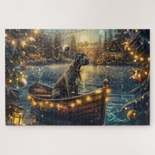 Great Dane Weihnachtsfest Reise Puzzle