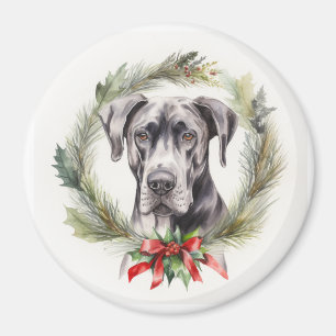 Great Dane Weihnachtsmann Festliche Jungfrau Magnet