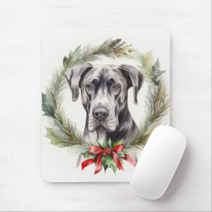 Great Dane Weihnachtsmann Festliche Jungfrau Mousepad