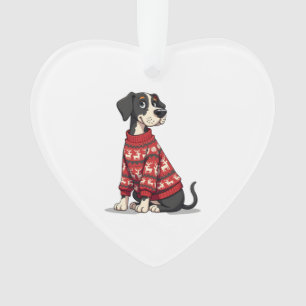 Great Dane Weihnachtspullover Ornament