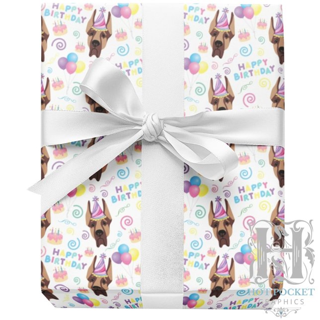 Great Dane Wrapping Paper Geschenkpapier (Von Creator hochgeladen)