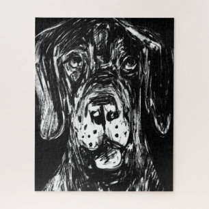 Great Dane Zeichnend Puzzle